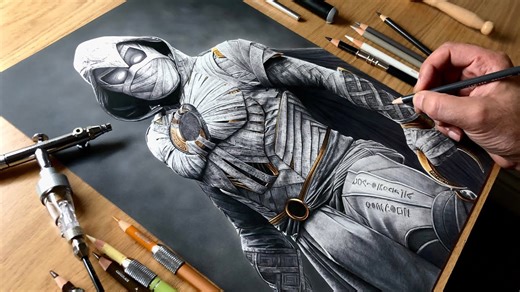 Moon Knight was transformed into stunning realistic fan art