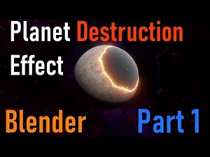 Blender Planet Destruction Effect-Part 1-Planet surface & Scene setup