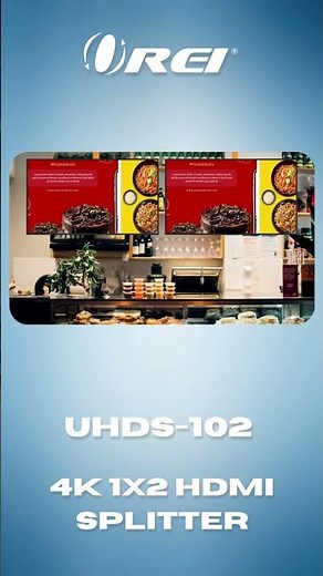 📺 Split 1 HDMI Into 2 Displays in 4K! 🔥 OREI UHDS-102 #hdmisplitter #4k #techgadgets