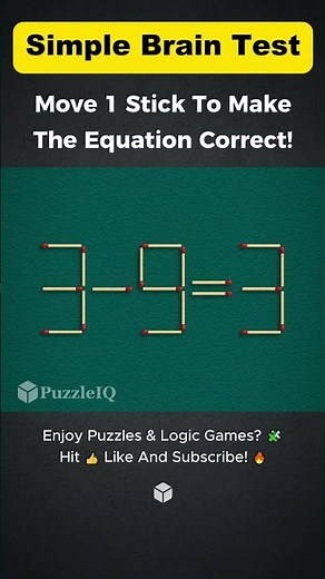 Simple Brain Test 🧩 One Logic Move to Make It Work! 🧠🔥