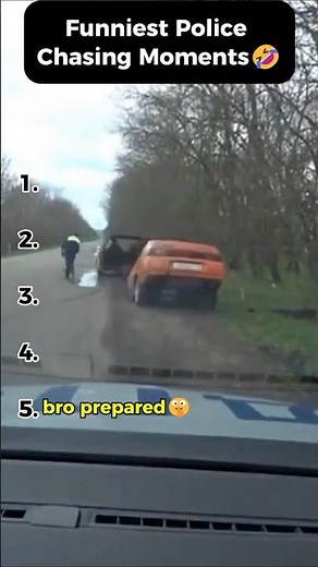 FUNNIEST POLICE CHASES EVER 🚔😂 #shorts