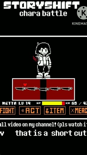 Storyshift Chara Battle animation teaser