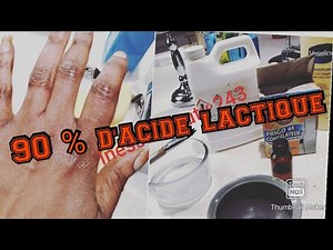 How to apply 90% lactic acid without burning yourself