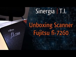 Scanner Fujitsu fi-7260 Unboxing Flatbed (scanner com mesa para digitalizar documentos encadernados)