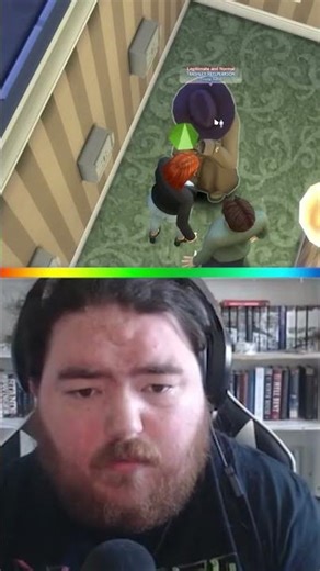 meeting a STRANGE guest #shorts #thesims4 #gamingsims4 #sims4