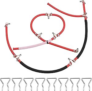 Diesel Fuel Injector Return Line Compatible with Duramax LLY LBZ LMM 6.6L 2004.5-2010, Left+Right Fuel Return Lines Kit Fit for Sierra Silverado 2500HD 3500HD Replace# 97328733 98062291