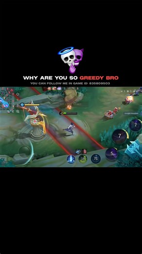 Greedy saber 💀 #moba5v5pippin #mobalegends5v5 #moba5v5english #shorts #gaming