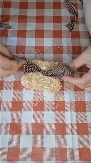 Easily Transform A Dollar Tree Hay Bale into Fall Primitive Farmhouse Tiered Tray or Shelf Decor! 🍁