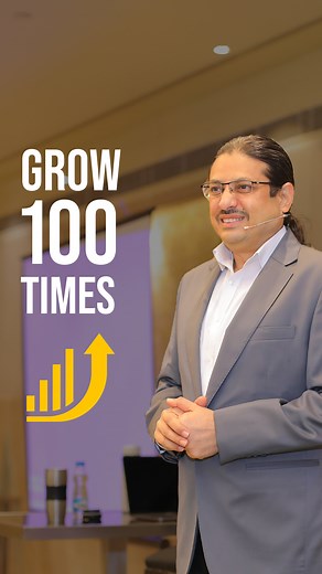 10K views · 115 reactions | Want to achieve 100 times growth? Start by expanding your market share by 10 times. The path to exponential success begins with strategic market expansion. #rahuljain #business #businessman #dreambig #strive #expand #excel #10xgrowth #pioneer #soar #strategy #success #exponential | Rahul Jain - Business Coaching India | Facebook