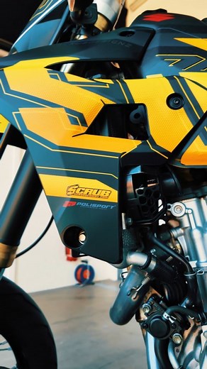 SCRUB Designz MX Graphics on Instagram: "The NEW SUZUKI DRZ RESTYLE plastic kit from @polisport.offroad has ARRIVED! Available to pre order in YELLOW or BLACK 🟡⚫️ And YES.. We can also supply custom graphics pre-applied and a seat cover to match💪 #suzukidrz400sm #restyle #suzukidrz400 #motocross #dirbike #supermoto #mxgraphics"