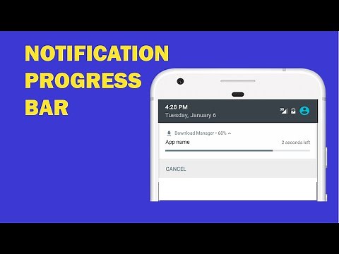 Android tutorial - 42 - Notification Progress Bar | Download Progress Bar | Loading Bar