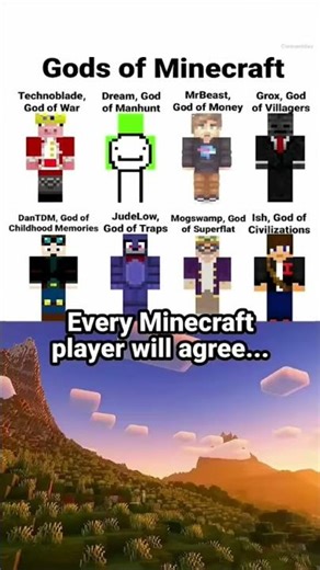 God's of #minecraft #subscribe #minecrafthumor #memes #minecraftmemes