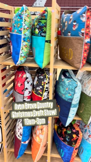 MFAD Creations on Instagram: "🎄✨ Craft Show Day! ✨🎄 I’m all set up and ready for an amazing day at the Country Christmas Craft Fair at Avon Grove High School in West Grove, PA! ❤️ 🛍️ I brought Journey Pillows®, tote bags, book sleeves, tooth-fairy pillows, and so many festive handmade gifts—perfect for holiday shopping! 🎁 If you’ve been wanting to see my products in person, today is the day! 📍 Avon Grove High School 🕙 10AM – 3PM 🎅 Over 100+ artisans & crafters, live entertainment, raffle 
