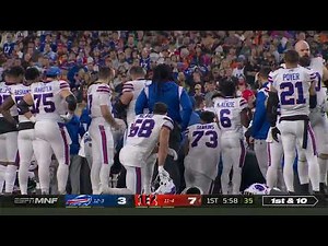 Damar Hamlin Administered CPR and Taken Out by Ambulance vs Bengals