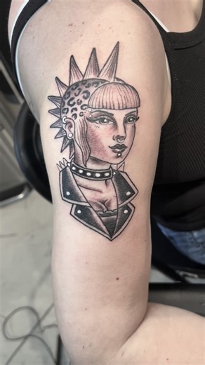 Alex tattooer Las Vegas tattoo artist | Just another Punk Gal done yesterday at the @thepunkrockmuseum !!! Thanks Amy for your trust!#alextattooer #lasvegastattooartist... | Instagram