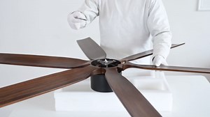 60 Inch Outdoor Ceiling Fan with Light, Rustic Farmhouse Ceiling Fan with Lights and Remote, 6 Blades Walnut Wood Ceiling Fan, Large Airflow Quiet DC Motor, Outdoor Ceiling Fans for Patios