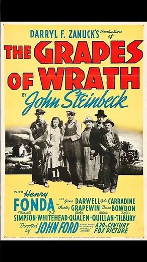 CULT CLASSIC FILM • HENRY FONDA • THE GRAPES OF WRATH • LES RAISINS DE LA COLÈRE • JOHN FORD