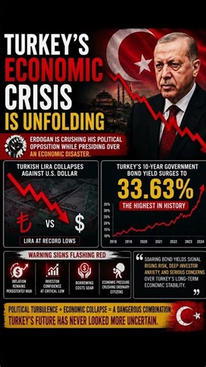 Turkey’s Economic Crisis Explained 🚨 | Lira Collapse & Rising Debt Crisis