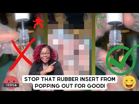 Easy Way To Prevent Lip Gloss Stopper From Popping Up After Filling Tube And Pushing In Wand.