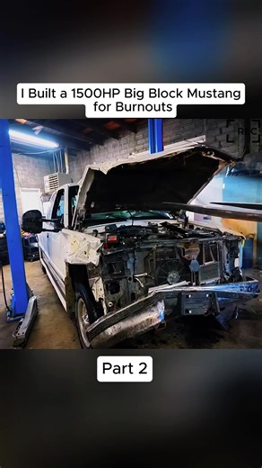 1500HP Big Block Mustang Build for Burnouts