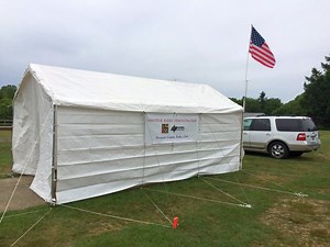 Local Amateur Radio Operators Set-up in the Field