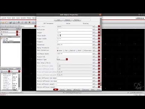 CMOS Common Source Amplifier schematic & symbol in Cadence Virtuoso