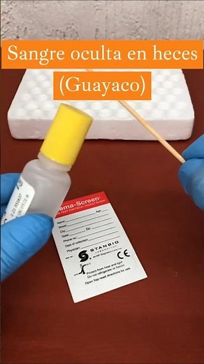 ¿Como se hace la Sangre OCULTA en heces? (guayaco) Procedimiento #laboratorioclinico #shorts