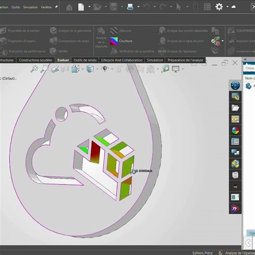 How to analyze the thickness of your parts in ‪@solidworks‬ at a glance!