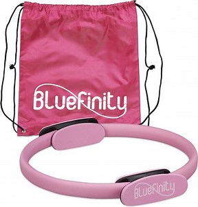 Bluefinity pilates ring met oefeningen - dubbele handgrepen - yoga - fitness - Ø 37cm... | bol