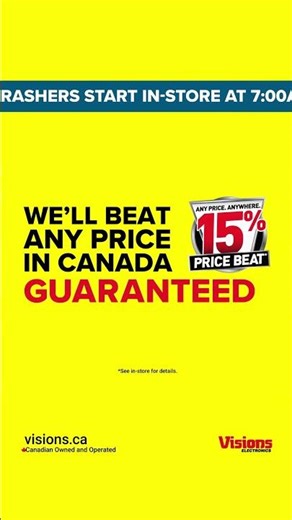 Visions Electronics Legendary Boxing Day Sale is ON NOW! Doorcrasher Deals Storewide! #boxingdaysale