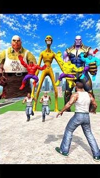 Franklin vs all characters in indian bike driving 3d