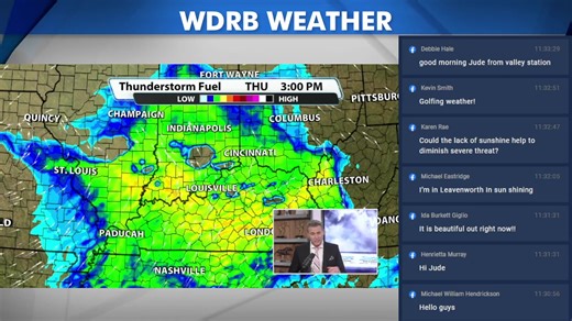 Discussing the updated tornado threat and looking at the new afternoon/evening radar simulation. | WDRB News