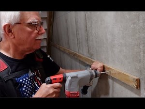 Furring Strips on Concrete Wall