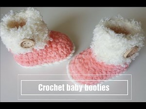 How to crochet baby booties EASY and QUICK