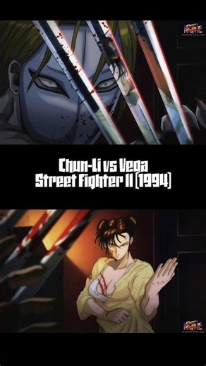 Can you believe it's 1994 animated movie😲 CHUN LI vs VEGA | Street Fighter II #streetfighter #anime