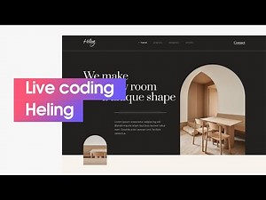 Livestream code giao diện LandingPage Heling