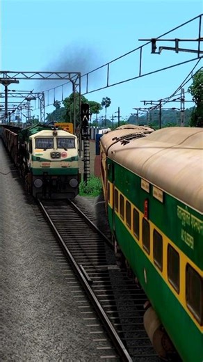 Train Accident, Two Train came on same Tracks 😱 Train Game, Indian Train Simulator #train #traingame