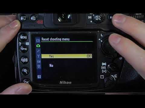 How To Reset Shooting Menu On NIKON D300