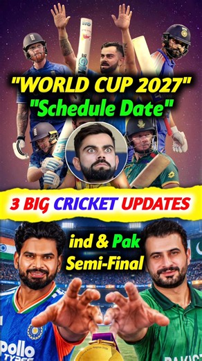 WC 2027 Schedule Date 🔥 IND & Pak into Semifinal But How?🤔