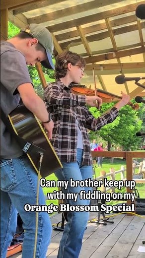 Orange Blossom Special #lockin #orangeblossom #siblings #fiddle #guitar #idaho #music #yougotthis