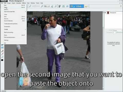 MAGIX Photo Designer 7 - cutting out an object/person and putting it into another image