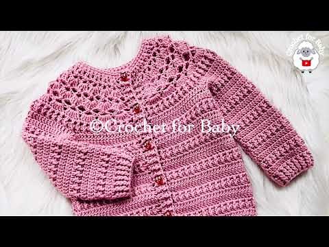 NEW Autumn Rose Cardigan 🌟 Step-by-Step Crochet Tutorial Pattern | Works Up Beautifully (3-8 Years)