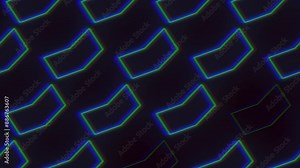 An abstract image showing a mesmerizing pattern of intersecting blue and green lines. The purpose or meaning of the pattern is not immediately clear