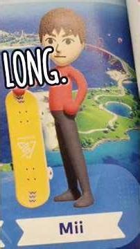 Miis in Switch Sports Resort are LANKY!