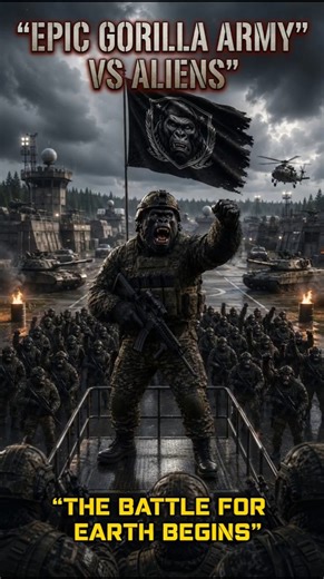 Epic Gorilla Army vs Aliens
