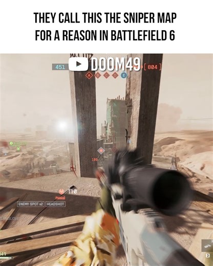 They call this the Sniper map in Battlefield #gamers #gaming #battlefield6 #gamer #Battlefield #Gameplay | DooM49