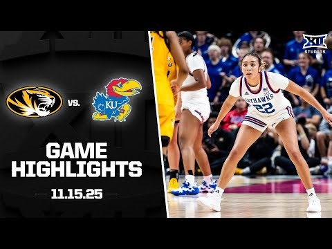 Missouri vs. Kansas Game Highlights | 2025-26 Big 12 Women’s Basketball