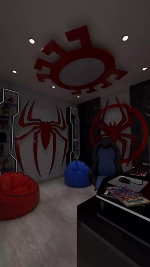 SPIDER MAN GAMING ROOM - INTO THE SPIDERVERSE 🕷️🕸️❤️ #spiderman #spiderverse #miguelohara #setup #setupgaming #GamingSetup #mancave #mancaves #mancavenation #men #cool #luxury #luxuryhome #luxuryliving #luxurylifestyle #fypシ゚viralシ #viralreelsfb #fypシ゚viral #fypシ゚ #foryoupage #foryourpage #fyp #virals #viralpost #viralshort #viralvideo #viralreelsシ #viralpage | Man Cave Nation