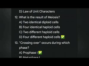 Remedial Biology Chapter 5: Genetics | 30 Must-Know Exam MCQs