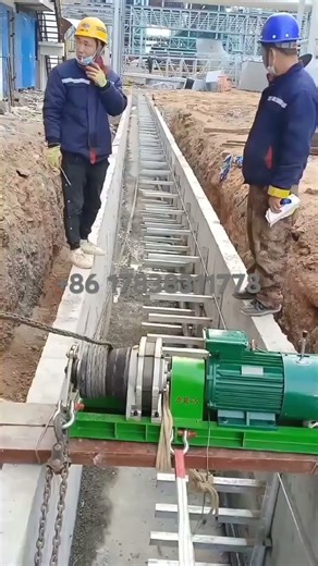 LiJian4 Operation video of cable winch! #cablepulling #cablelaying #cablewinch #Cabletraction #tools